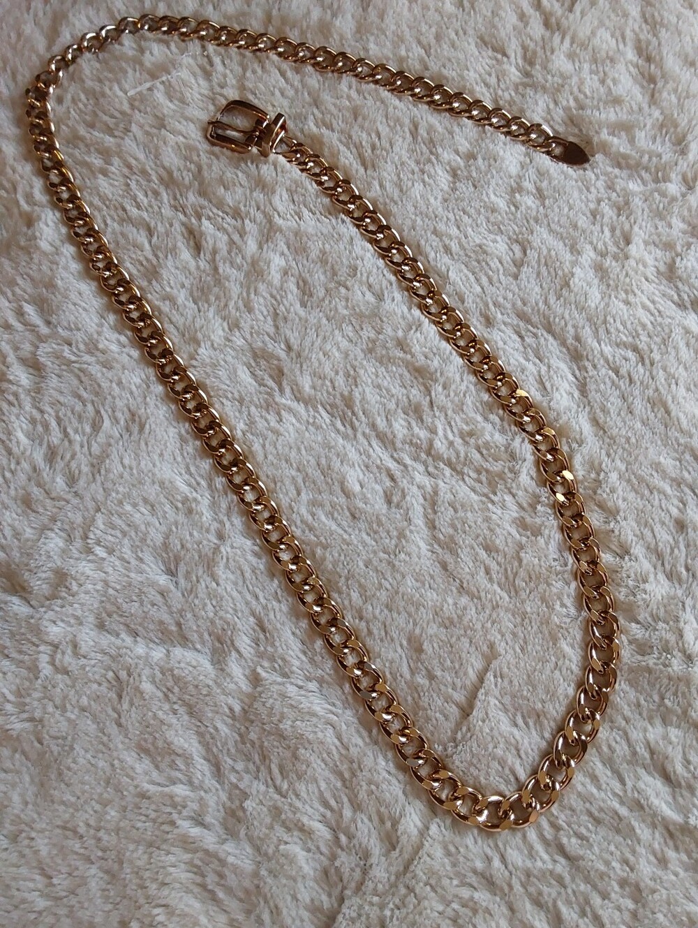 🌺 NEW Gold Chain Link Adjustable Waist Belt - Picture 3 of 6